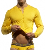 C-IN2 Gold Long Sleeve Henley